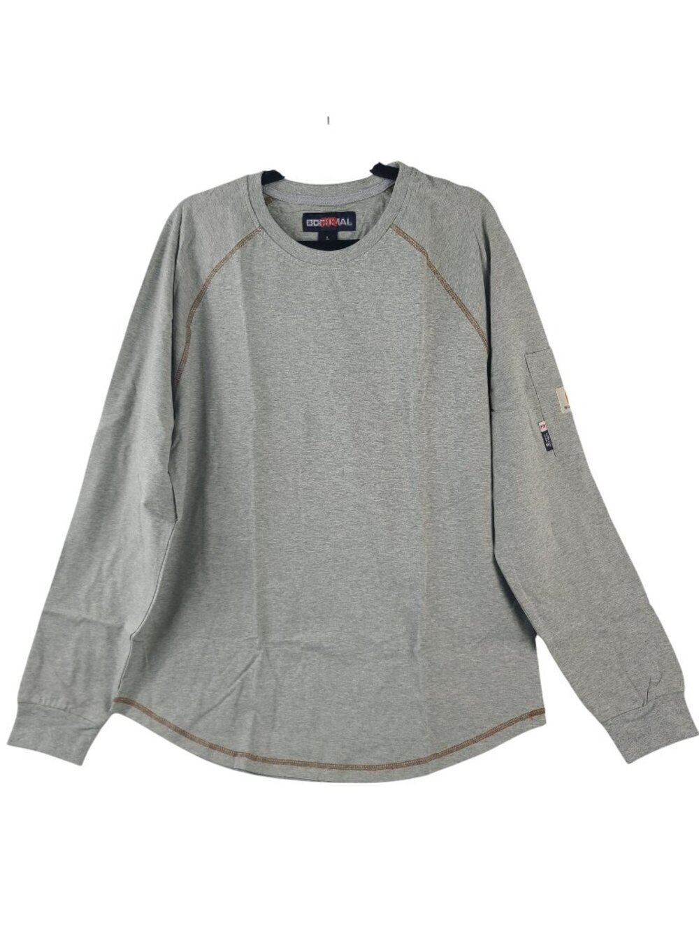 NEW Bocomal Men's Fire-Resistant Long-Sleeve Shirt Sz L Gray UL Certified
